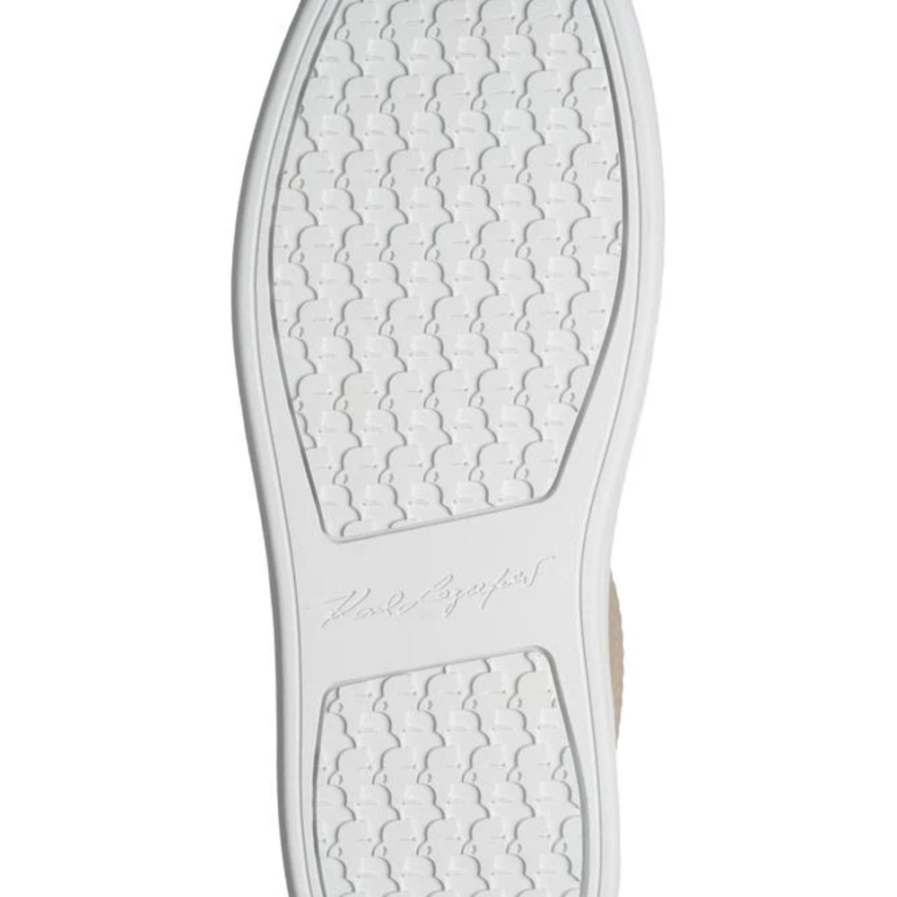 Karl Lagerfeld Paris Women’s Shila Platform Beige/ White Sneakers Size 11 - Picture 10 of 10